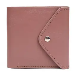 Шкіряне портмоне пудрове GRANDE PELLE 11.5х9х1.5 см acs0032094