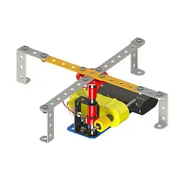Конструктор Zephyr Robotix-2 металевий з електромотором у кейсі 166 елементів 8 моделей - мініатюра 2