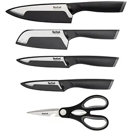 Набір ножів Tefal Comfort 5 предметів чорний (K2215S55)