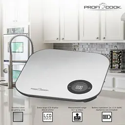 Ваги кухонні Bluetooth Profi Cook PC-KW 1158 BT - мініатюра 4