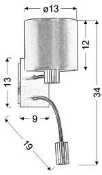 Бра Candellux 21-28648 SYLWANA - мініатюра 3