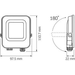 Світлодіодний прожектор VIDEX F3e 1000lm 5000K (VL-F3e-105W-12V) [144821] - мініатюра 7