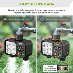 Програмований таймер подачі води XON WaterTimer X345 для поливу (XWTDB2322401B 3503) Чорний - мініатюра 4