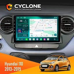 Штатна магнітола Hyundai I10 2013-2015 Cyclone C9-013 4x64 DSP 4G Cyclone (НФ-00007260)