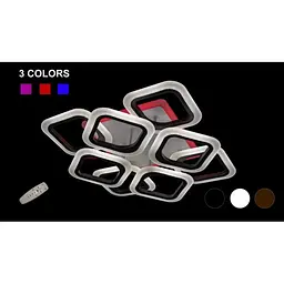 Люстра Linisoln 5588-4+4S BK LED-3 LED з димером білий/чорний 4 лампи