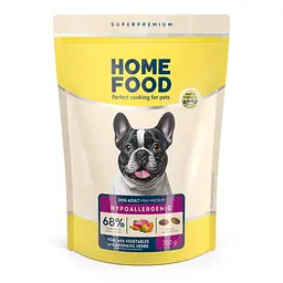 Гіпоалергенний сухий корм для собак малих і середніх порід Home Food з телятиною, овочами та травами, 700 г