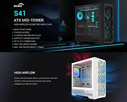 Корпус SAMA S41 без БЖ (S41-WHAMA4X1-GL) White - мініатюра 9