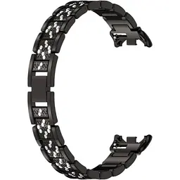 Ремінець DK CDK для Xiaomi Mi Smart Band 9 Metal Band Fitlink Diamond (016444) (black)