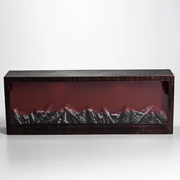 Камін декоративний з LED-підсвіткою 60*10*20 см, бронзовий Yiwu SP-26BR
