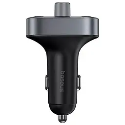 АЗП FM модулятор Baseus S-09 Pro Series 18W (2USB-A/1C) (C10762200113) Cluster Black - мініатюра 5