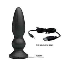 Анальна пробка LyBaile Mr.Play Vibrating Prostate Massager 12.5 см (чорний) - мініатюра 7