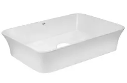 Комплект Qtap Virgo: Раковина накладна прямокутна 490х350х110 мм White + Донний клапан PU02 (QT18112261WN47305) - мініатюра 4