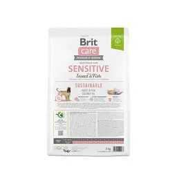Сухий корм Brit Care Dog Sustainable Sensitive для собак з чутливим травленням, з рибою та комахами, 3 кг - мініатюра 5