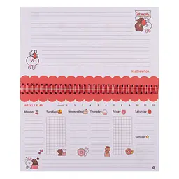 Планінг настільний на гребeні Yes Line Friends 25х15 см 52 аркуша (252180) - мініатюра 3