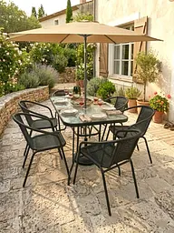 Комплект садових меблів Kontrast Boston Beige-6 - мініатюра 1