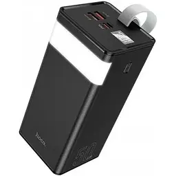 Зовнішній акумулятор Hoco Powermaster fully compatible 50000mAh J86A з лампою 22.5W чорний 6931474759238 - мініатюра 6
