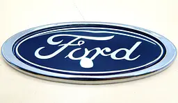 Емблема Ford (Синя + Хром) 59х149 мм (на скотчі)