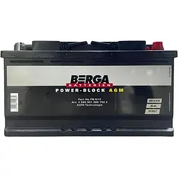 Автомобільний акумулятор Berga Power Block AGM 95Ah Ев -/+ 850EN