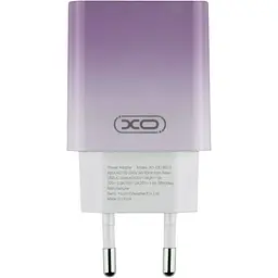 Комплект зарядного пристрою XO CE18 1Type-C PD/QC 30W Type-C to Type-C Violet