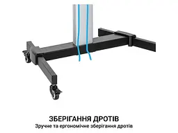 Підлогова стійка OfficePro TVS455 37-86 Silver - мініатюра 10