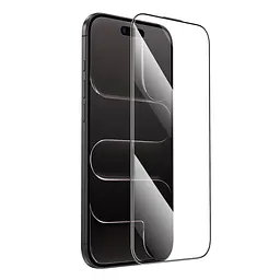 Захисне скло Hoco Guardian shield series full screen HD tempered glass set for iP17 Air (G14) Black - мініатюра 2
