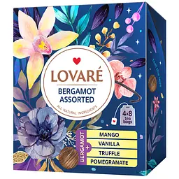 Уцінка. Чай чорний Lovare Bergamot Assorted 64 г (32 шт. х 2 г) (881158)