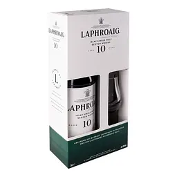 Віскі Laphroaig 10 y.o. з келихом для віскі 40% 0.7 л  - мініатюра 2
