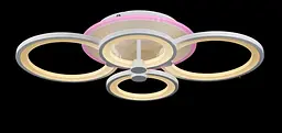 Люстра стельова LED Splendid Ray LK237/2+2, 160W, білий, з пультом, сучасний стиль - мініатюра 3