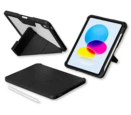 Чохол-книжка BeCover Rugged Origami Transparent з кріпленням Apple Pencil дляApple iPad Air 11" M4 2026 Black (715176) - мініатюра 5