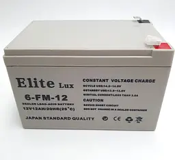Акумуляторна батарея 12В 12Ач акумулятор AGM 12v 12A Elite