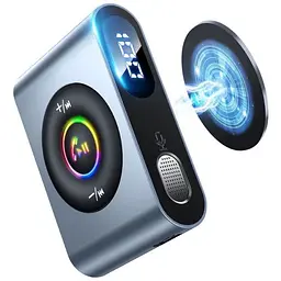 Автомобільний ФМ-блютуз-модулятор Joyroom JR-CB1 Bluetooth ресивер-приймач аудіоадаптер чорний - мініатюра 3
