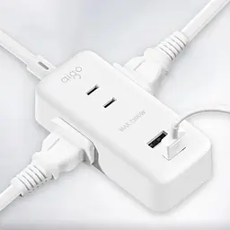 Подовжувач фільтр Aigo Power Strip (3 розетки та 2 USB) 1 m AC0320
