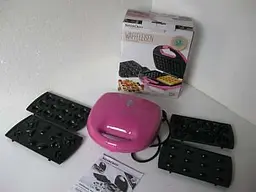 Вафельниця-горіхомель-печиво 3 в 1 Silver Crest SWEW 750 A2 pink - мініатюра 9