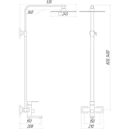 Душова система Globus Lux SICILIA VAN-SBQ-SH-02-BB - мініатюра 6