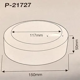 Диск полірувальний губчатий 150 мм для Makita PV7000C, 9227CB, 9237CB, SA7000C, PV001G (P-21727) - мініатюра 4