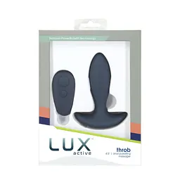 Анальна пробка-пульсатор з пультом дистанційного керування Lux Active Throb Anal Pulsating Massager, 11.5х3 см - мініатюра 8