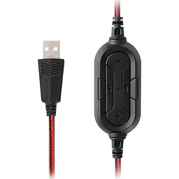 Ігрові навушники REAL-EL GDX-8100 Black/Red (EL124100055) [112568] - мініатюра 10