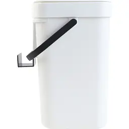 Відро для сміття MBM My Home з кришкою 5 л біле (BIN-11 5L WHITE/ANTHRACITE) - мініатюра 3