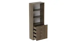 Шафа Анжело Ferrum-decor на 3 полиці з 4 ящиками 1900x700x380 ДСП Дуб Сонома Трюфель 16 мм (FRD-105023)