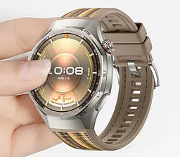 Силіконовий ремінець Primolux Nylon Silicone для смарт-годинника Huawei Watch GT 6 Pro 46mm - Light Brown - мініатюра 4