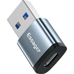 Перехідник USB 3.0 AM to USB-C F gray Essager (EZJCA-SRB0G) - мініатюра 2