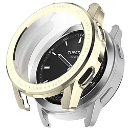 Комплект Tamister для годинника Xiaomi Watch S1 Active вінтажне золото (чохол + металевий ремінець 22 мм) - мініатюра 2