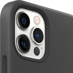 Чохол шкіряний Leather Case MagSafe MHKG3ZM/A (Original) для Apple iPhone 12/12 Pro (6.1") Black - мініатюра 8