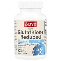 Глутатіон Glutathione Reduced 500 mg 60 Caps Jarrow Formulas vit0006135