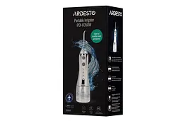 Іригатор портативний Ardesto POI-H350W для очищення зубів та ясен акумуляторний іригатор 7 насадок та 5 режимів тиску чаша 300 мл із захистом IPX7 Білий - мініатюра 20