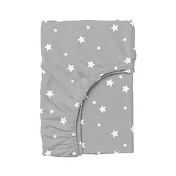 Простирадло на резинці для коляски та люльки 40x80 GREY STARSFALL COSAS (4822052455746)