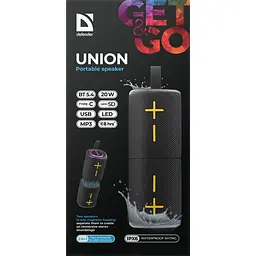 Акустична система 1.0 Defender Union 20Вт BT/USB/TF/AUX/2-in-1/RGB чорна - мініатюра 9