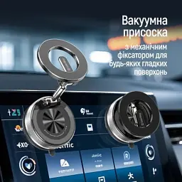 Універсальний автотримач ColorWay MagSafe 360° Black (CW-CHM21-BK) - мініатюра 6