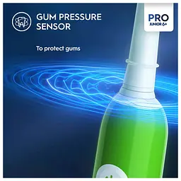 Електрична зубна щітка Oral-B Junior Sensi Ultrathin м'яка зелена - мініатюра 4
