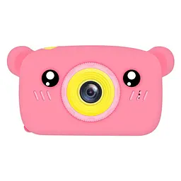 Фотоапарат дитячий ведмедик Teddy GM-24 дитяча фотокамера Pink (vi028)